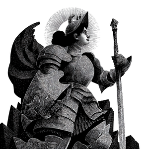 Armored Warrior Dame V2 Vinyl Car Decal Sticker – Waterproof & UV-Resistant 3.4133333333333336" Armored Warrior Dame V2 Vinyl Car Decal Sticker – Waterproof & UV-Resistant 3.4133333333333336"