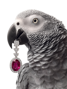 African Grey Parrot V11 Vinyl Car Decal Sticker – Waterproof & UV-Resistant 8.213333333333333"