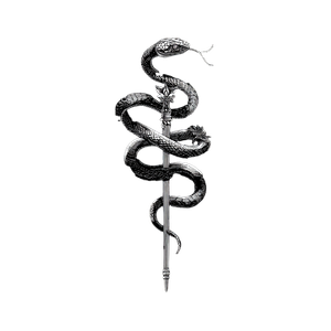 Snake Pole Tattoo Vinyl Car Decal Sticker – Waterproof & UV-Resistant 3.4133333333333336"