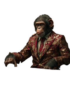 Mafia Chimpanzee Boss V2 Vinyl Car Decal Sticker – Waterproof & UV-Resistant 8.0"