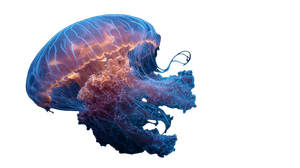 Fluorescent Jellyfish Encounter Vinyl Car Decal Sticker – Waterproof & UV-Resistant 5.4