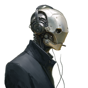 Cyber Robot Boy Vinyl Car Decal Sticker – Waterproof & UV-Resistant 3.4133333333333336"