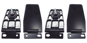 2x High-Quality Black Rear Window Hinge | Jeep Wrangler TJ 2x High-Quality Black Rear Window Hinge | Jeep Wrangler TJ