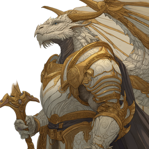 Golden Dragonborn Protector Vinyl Car Decal Sticker – Waterproof & UV-Resistant 3.4133333333333336"