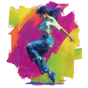 Dancing Woman Silhouette V2 Vinyl Car Decal Sticker – Waterproof & UV-Resistant 6.826666666666667"