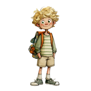 Curious Blonde Boy V3 Vinyl Car Decal Sticker – Waterproof & UV-Resistant 6.826666666666667"