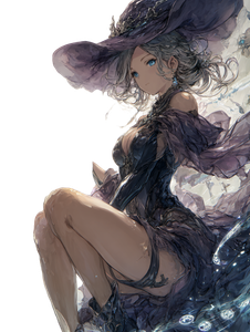 Enchanting Witch V5 Vinyl Car Decal Sticker – Waterproof & UV-Resistant 8.213333333333333"