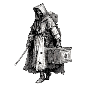 Gothic Beekeeper V2 Vinyl Car Decal Sticker – Waterproof & UV-Resistant 3.4133333333333336"