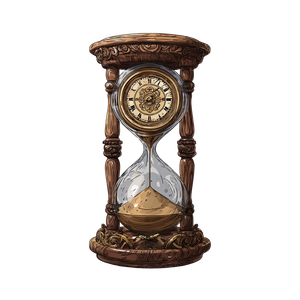 Wooden Watch Hourglass V2 Vinyl Car Decal Sticker – Waterproof & UV-Resistant 3.4133333333333336"