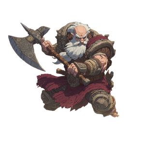 Dwarf Barbarian Warrior V4 Vinyl Car Decal Sticker – Waterproof & UV-Resistant 6.826666666666667"