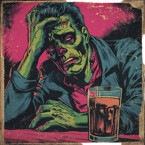 Rockabilly Zombie V2 Vinyl Car Decal Sticker – Waterproof & UV-Resistant 3.4133333333333336"