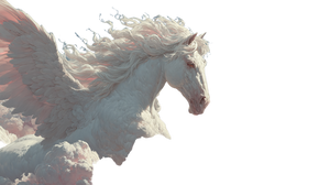 White Pegasus Flying Vinyl Car Decal Sticker – Waterproof & UV-Resistant 2.72"