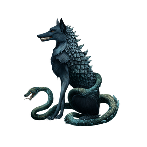 Scaled Wolf Serpent V2 Vinyl Car Decal Sticker – Waterproof & UV-Resistant 3.4133333333333336"
