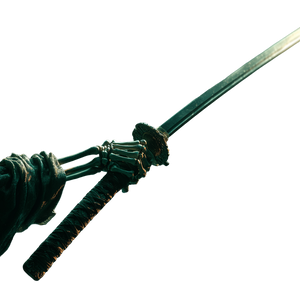 Skeleton Samurai Sword Vinyl Car Decal Sticker – Waterproof & UV-Resistant 3.4133333333333336"