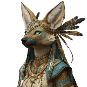 Egyptian Jackal Woman V2 Vinyl Car Decal Sticker – Waterproof & UV-Resistant 3.4133333333333336"