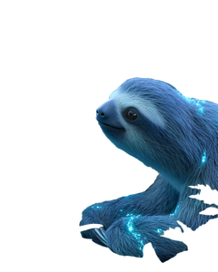 Magic Sloth Vinyl Car Decal Sticker – Waterproof & UV-Resistant 4.0"