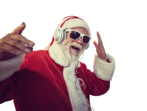 Dancing Santa Claus V5 Vinyl Car Decal Sticker – Waterproof & UV-Resistant 6.1866666666666665"
