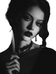 Vampire Portrait V26 Vinyl Car Decal Sticker – Waterproof & UV-Resistant 8.213333333333333"