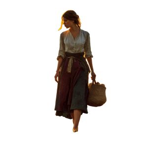 French Peasant Girl Vinyl Car Decal Sticker – Waterproof & UV-Resistant 3.4133333333333336"