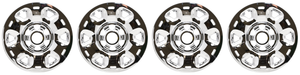 4x Chrome Wheel Skins | Snap-On 17 Inch for 2016-2023 Nissan Titan,Titan XD
