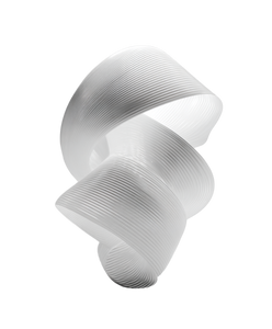 White 3D Abstract V3 Vinyl Car Decal Sticker – Waterproof & UV-Resistant 8.0"