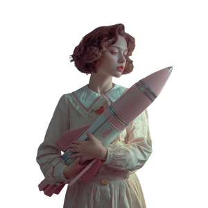 Mother With Rocket V2 Vinyl Car Decal Sticker – Waterproof & UV-Resistant 3.4133333333333336"