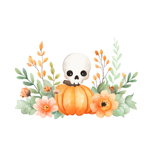 Halloween Floral Arrangement Vinyl Car Decal Sticker – Waterproof & UV-Resistant 6.826666666666667"