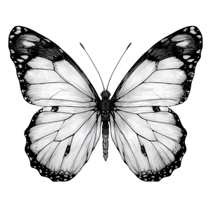 Vector Butterfly Vinyl Car Decal Sticker – Waterproof & UV-Resistant 3.4133333333333336"