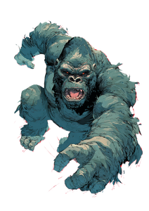 Giant King Kong V3 Vinyl Car Decal Sticker – Waterproof & UV-Resistant 4.373333333333333"
