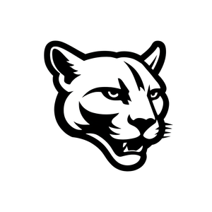 Cougar Logo Vinyl Car Decal Sticker – Waterproof & UV-Resistant 3.4133333333333336"