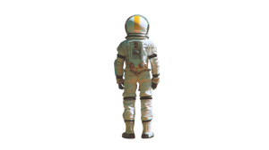 Retro-Futurist Football Astronaut Vinyl Car Decal Sticker – Waterproof & UV-Resistant 5.4