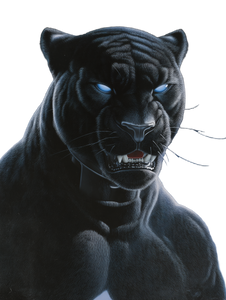 Black Panther Robot V2 Vinyl Car Decal Sticker – Waterproof & UV-Resistant 8.213333333333333"