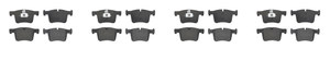4x Upgrade Your Braking Power | Brembo Low-Metallic Brake Pad Set Of 4 | Low Dust Formulation | Premium Quality