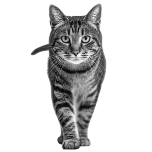 Handsome Tabby Cat V2 Vinyl Car Decal Sticker – Waterproof & UV-Resistant 6.826666666666667"