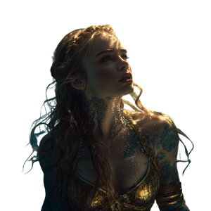 Mystical Mermaid Portrait V2 Vinyl Car Decal Sticker – Waterproof & UV-Resistant 3.4133333333333336"