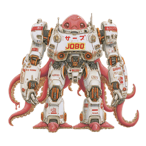 Mechanical Octopus Monster Vinyl Car Decal Sticker – Waterproof & UV-Resistant 3.4133333333333336"