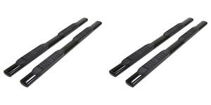 2x Upgrade Your Ford Ranger with TrailFX 5" Black Oval Nerf Bars | Slip-Resistant Step Pads, Extra-Large Molded Pads, Durable Steel, Easy Installation