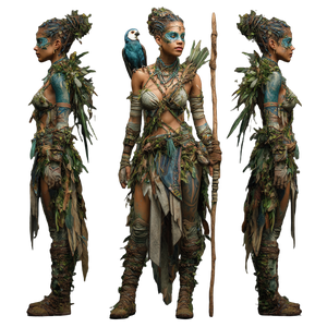 Druidic Amazon Warrior V2 Vinyl Car Decal Sticker – Waterproof & UV-Resistant 3.4133333333333336"