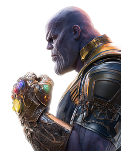 Thanos With Gauntlet V12 Vinyl Car Decal Sticker – Waterproof & UV-Resistant 4.0"