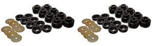 2x Upgrade to Hyper-Flex Body Mount Bushings | Black, Polyurethane | Maintain Alignment Better Than OEM | 7Yr Warranty 2x Upgrade to Hyper-Flex Body Mount Bushings | Black, Polyurethane | Maintain Alignment Better Than OEM | 7Yr Warranty