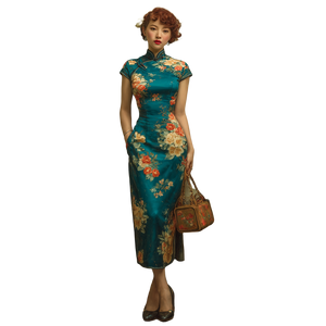 Cheongsam Woman V5 Vinyl Car Decal Sticker – Waterproof & UV-Resistant 3.4133333333333336"