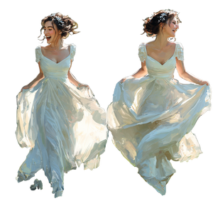 Joyful Bride Running Vinyl Car Decal Sticker – Waterproof & UV-Resistant 3.4133333333333336"