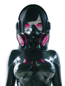 Cyborg Doll Girl V2 Vinyl Car Decal Sticker – Waterproof & UV-Resistant 8.213333333333333"