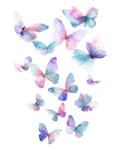 Colorful Butterflies Flying V5 Vinyl Car Decal Sticker – Waterproof & UV-Resistant 4.16"