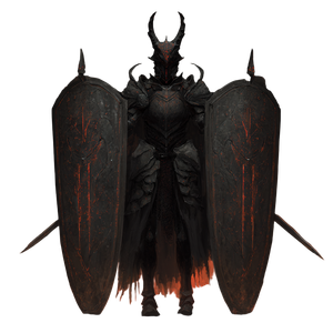 Fiery Armored Demon Vinyl Car Decal Sticker – Waterproof & UV-Resistant 3.4133333333333336"