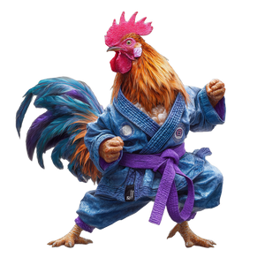 Taekwondo Rooster V2 Vinyl Car Decal Sticker – Waterproof & UV-Resistant 6.826666666666667"
