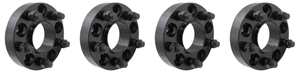 4x Ultimate Hub Centric 5x127 Wheel Adapter | 6061-T6 Billet Aluminum | 1.25" Thick | Black Finish