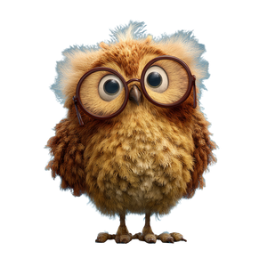 Fluffy Owl V2 Vinyl Car Decal Sticker – Waterproof & UV-Resistant 3.4133333333333336"