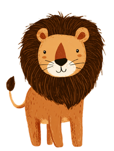 Cute Cartoon Lion V8 Vinyl Car Decal Sticker – Waterproof & UV-Resistant 4.213333333333333"
