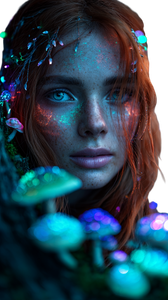 Forest Goddess Portrait V3 Vinyl Car Decal Sticker – Waterproof & UV-Resistant 9.706666666666667"